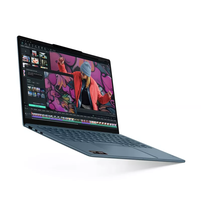 Nešiojamas kompiuteris Lenovo Yoga Slim 7 14AKP10 Copilot+ PC, AMD Ryzen™ AI 7 350, 35,6 cm (14 inch) 2.8K, 16 GB LPDDR5, 512 GB SSD, Wi-Fi 7, Windows 11 Home, Teal