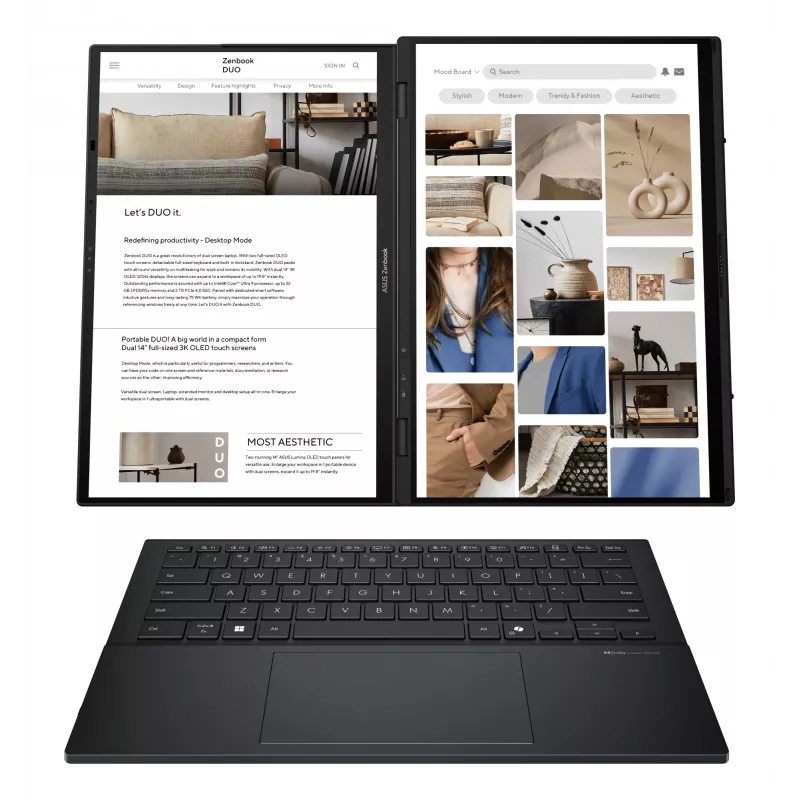 Nešiojamas kompiuteris ASUS ZENBOOK 14 col. Core Ultra 9 RAM 16 GB SSD 512 GB NVIDIA Windows 11