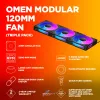 HP OMEN Modular 120 mm ventiliatorius - trijų rinkinys, juodas
