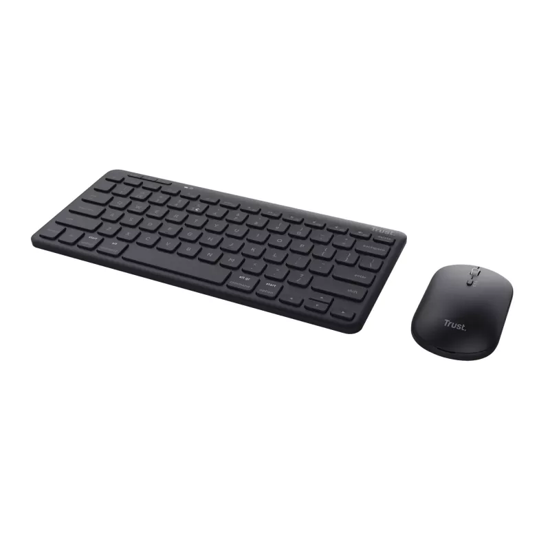 Trust Lyra belaidė klaviatūra su pele, RF Wireless + Bluetooth, QWERTZ, juoda