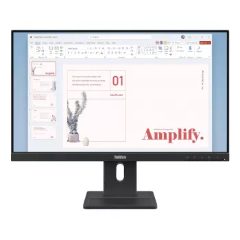 Monitorius Lenovo ThinkVision E24-40, 60,5 cm (23,8 colio), 1920 x 1080 pikselių, Full HD, LCD, 6 ms, juodas