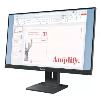 Monitorius Lenovo ThinkVision E24-40, 60,5 cm (23,8 colio), 1920 x 1080 pikselių, Full HD, LCD, 6 ms, juodas