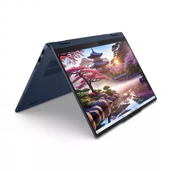 Lenovo IdeaPad 5 2-in-1 14AKP10 Copilot+ PC, AMD Ryzen™ AI 7 350, 14 colių WUXGA liečiamas ekranas, 16 GB LPDDR5x, 1 TB SSD, Wi-Fi 7, Windows 11 Home, Vokiška mėlyna