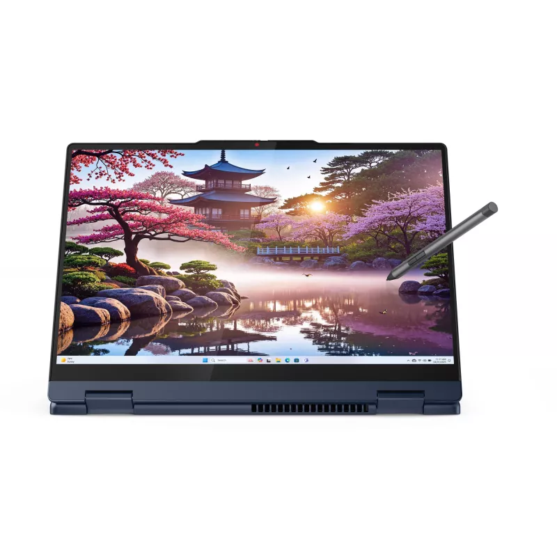 Lenovo IdeaPad 5 2-in-1 14AKP10 Copilot+ PC, AMD Ryzen™ AI 7 350, 14 colių WUXGA liečiamas ekranas, 16 GB LPDDR5x, 1 TB SSD, Wi-Fi 7, Windows 11 Home, Vokiška mėlyna