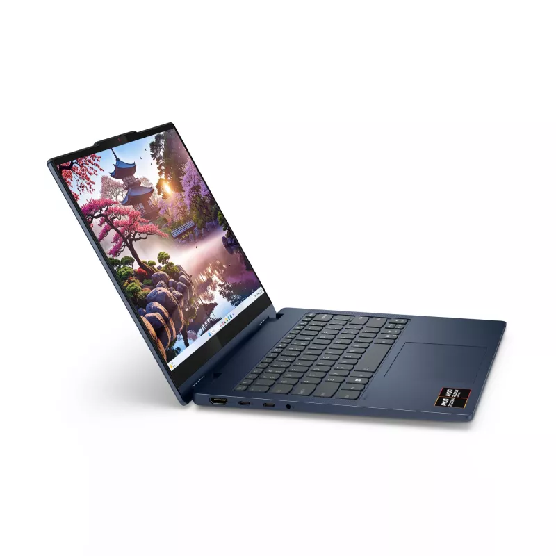Lenovo IdeaPad 5 2-in-1 14AKP10 Copilot+ PC, AMD Ryzen™ AI 7 350, 14 colių WUXGA liečiamas ekranas, 16 GB LPDDR5x, 1 TB SSD, Wi-Fi 7, Windows 11 Home, Vokiška mėlyna