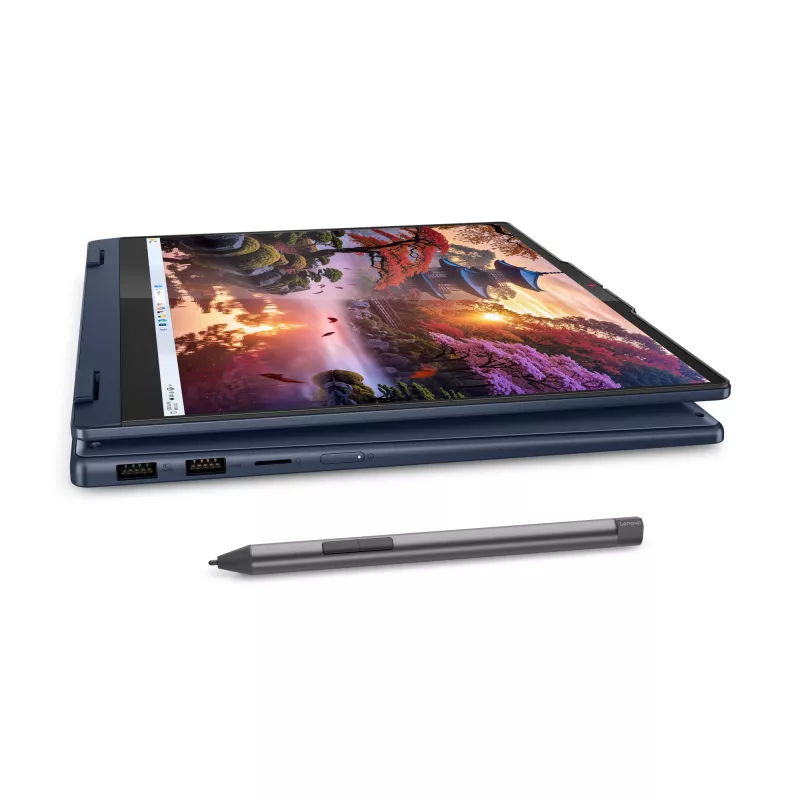 Lenovo IdeaPad 5 2-in-1 14AKP10 Copilot+ PC, AMD Ryzen™ AI 7 350, 14 colių WUXGA liečiamas ekranas, 16 GB LPDDR5x, 1 TB SSD, Wi-Fi 7, Windows 11 Home, Vokiška mėlyna