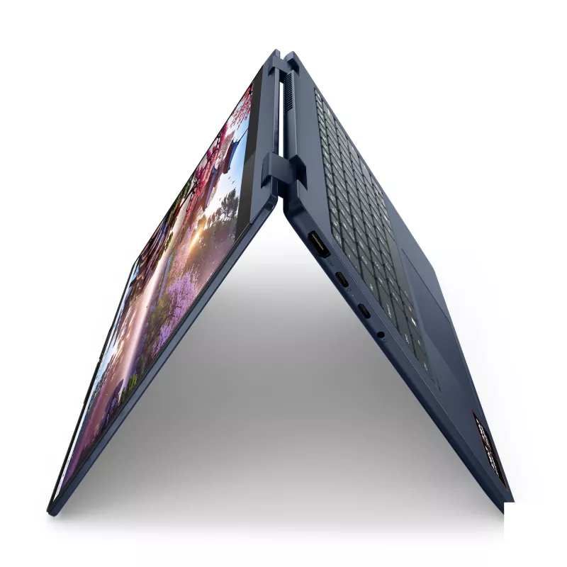 Lenovo IdeaPad 5 2-in-1 14AKP10 Copilot+ PC, AMD Ryzen™ AI 7 350, 14 colių WUXGA liečiamas ekranas, 16 GB LPDDR5x, 1 TB SSD, Wi-Fi 7, Windows 11 Home, Vokiška mėlyna