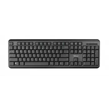 Trust TK-350 belaidė klaviatūra Office RF Wireless QWERTZ vokiška juoda