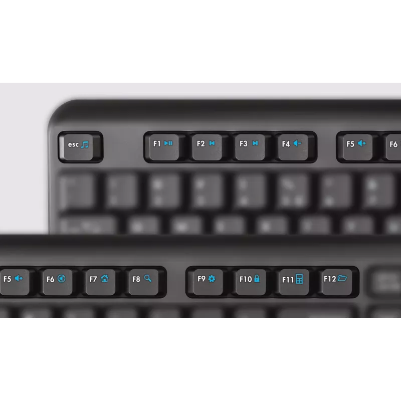 Trust TK-350 belaidė klaviatūra Office RF Wireless QWERTZ vokiška juoda