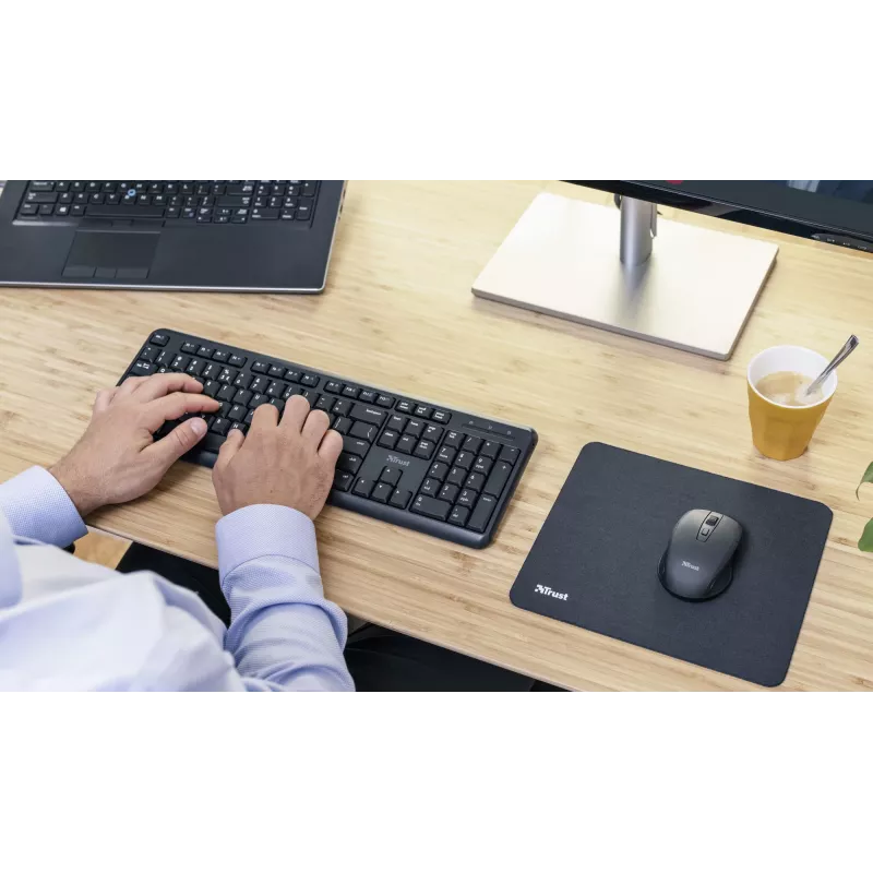 Trust TK-350 belaidė klaviatūra Office RF Wireless QWERTZ vokiška juoda