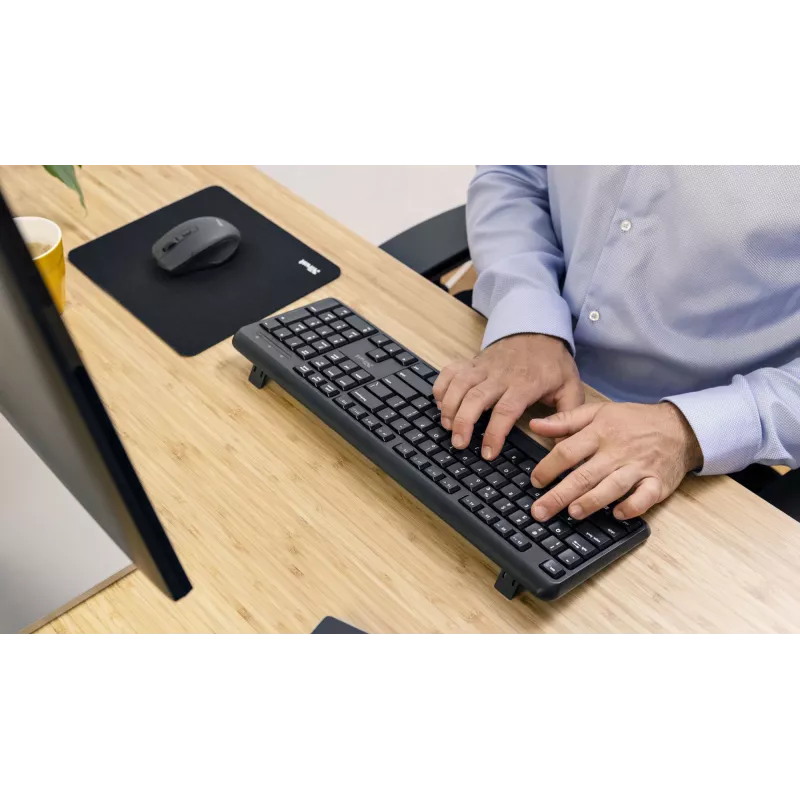 Trust TK-350 belaidė klaviatūra Office RF Wireless QWERTZ vokiška juoda