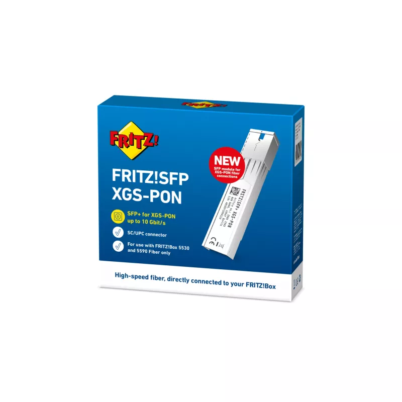 FRITZ! SFP XGS-PON tinklo siųstuvas-imtuvas Šviesolaidis 10000 Mbit/s