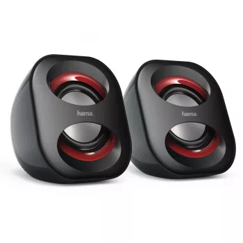 Hama Sonic Mobil 183 juoda, raudona laidiniai 3 W garsiakalbiai