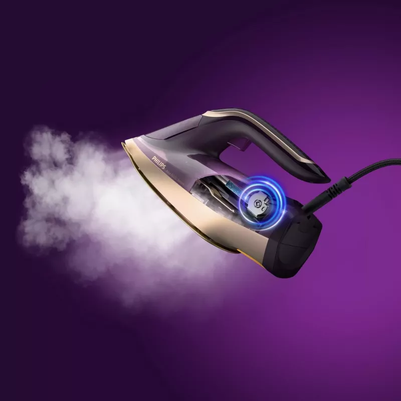 Lyginimo lygintuvas Philips DST8040/30 – 3000 W, 0,35 L bakelis, SteamGlide Elite padas, vertikalus garas