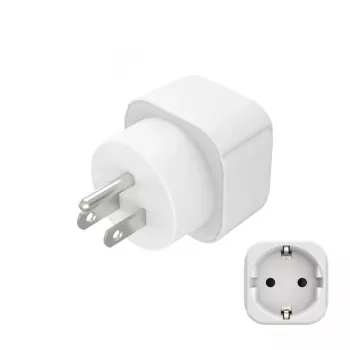 Hama 00223438 maitinimo kištuko adapteris Type B lizdas Type C (Europlug) + Type F baltas