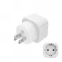 Hama 00223438 maitinimo kištuko adapteris Type B lizdas Type C (Europlug) + Type F baltas