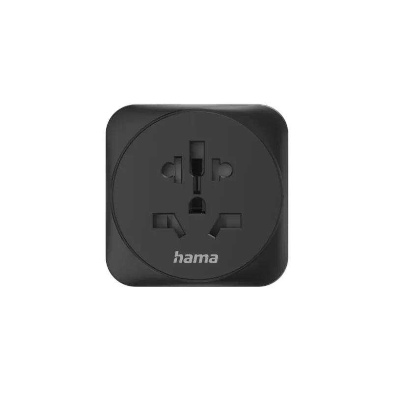 Hama 00223454 kištukinis adapteris E/F hibridinis universalus juodas