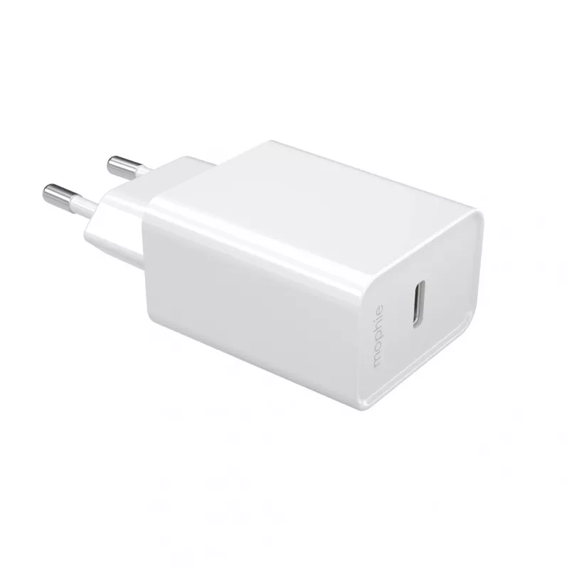 mophie essentials 20W USB-C PD sieninis adapteris Universal White AC greitasis įkrovimas