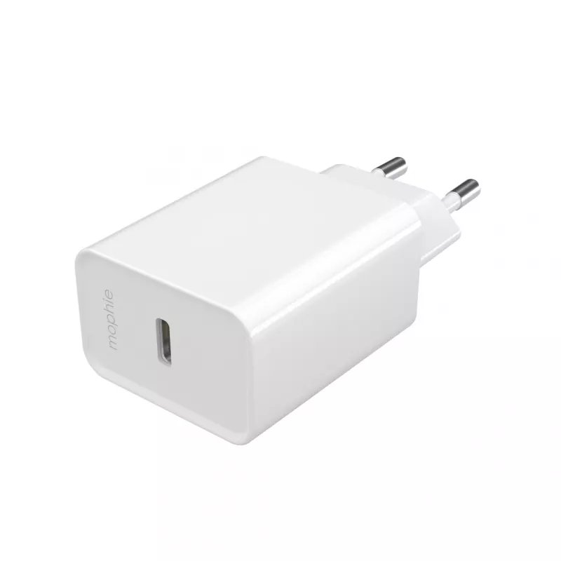 mophie essentials 20W USB-C PD sieninis adapteris Universal White AC greitasis įkrovimas