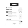 mophie essentials 20W USB-C PD sieninis adapteris Universal White AC greitasis įkrovimas