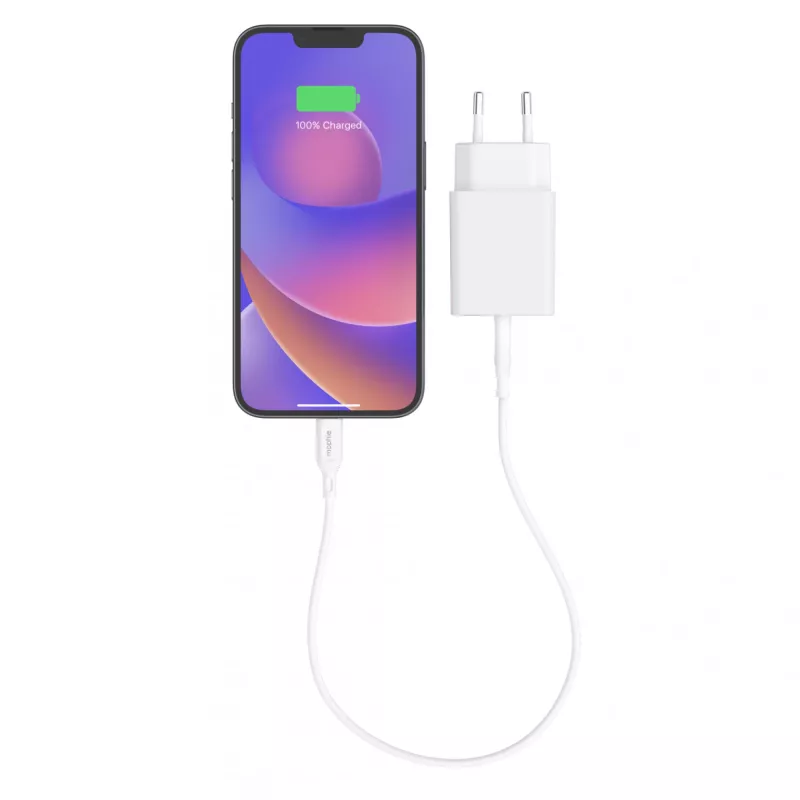 mophie essentials 20W USB-C PD sieninis adapteris Universal White AC greitasis įkrovimas