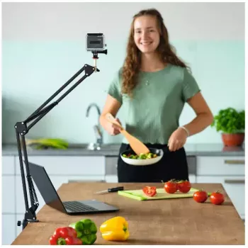 Hama 700 II Žiedo šviesa, mikrofonas, internetinė kamera, fotoaparatas, mobilusis telefonas / išmanusis telefonas, planšetė / UMPC Juoda