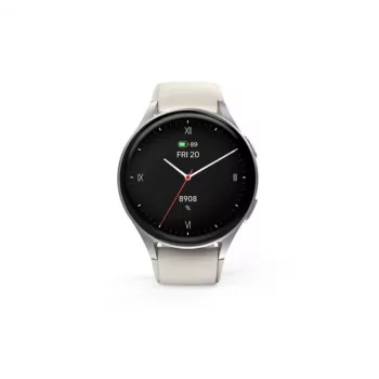 Hama Smartwatch 8900 3,35 cm (1,32 colio) AMOLED 42 mm Skaitmeninis 466 x 466 pikselių Liečiamas ekranas Sidabrinis GPS (palydovas)