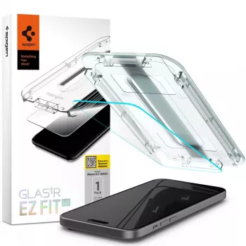 Spigen iPhone 15 Glas.tR EZ Fit apsauginis stiklas, grūdintas, permatomas