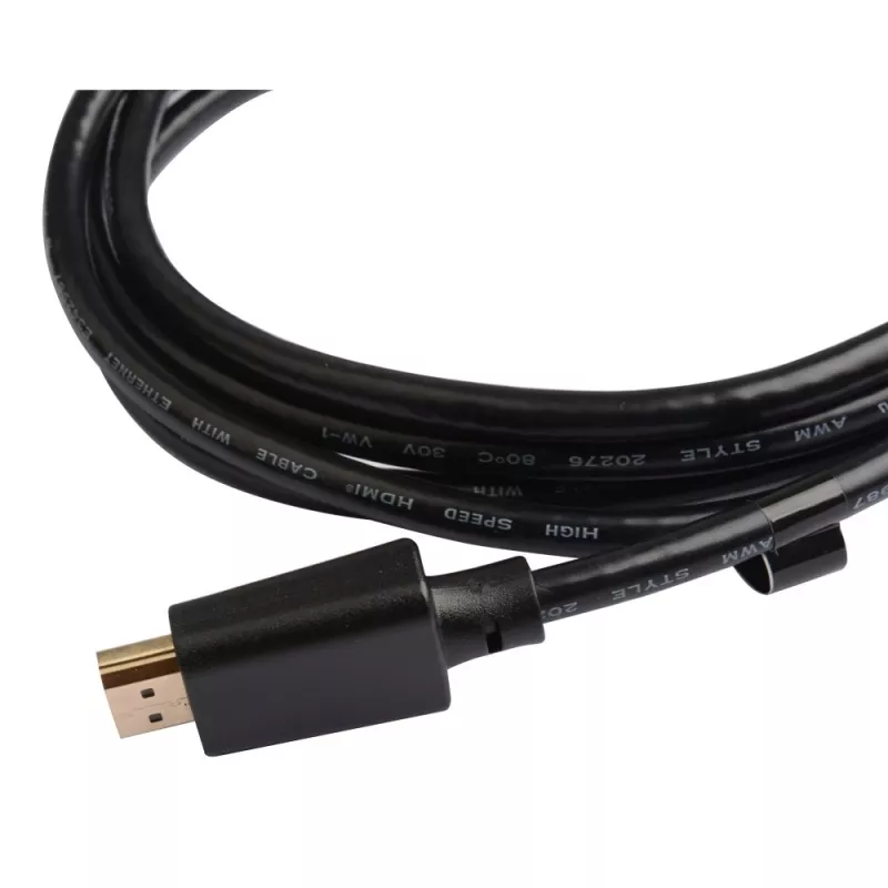 HDMI kabelis TECHLY ICOC HDMI21-8-030 3 m, HDMI Type A kištukas–kištukas, HDMI 2.1, 48 Gbit/s, auksuoti kontaktai, juodas