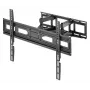 Manhattan TV ir monitoriaus laikiklis sieninis pilnas judesys 1 ekranui 37-65 juodas VESA 100x100 iki 600x400mm Max 40kg