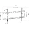 Techly ICA-PLB 261L TV laikiklis sieninis 177.8 cm (70 col.) juodas