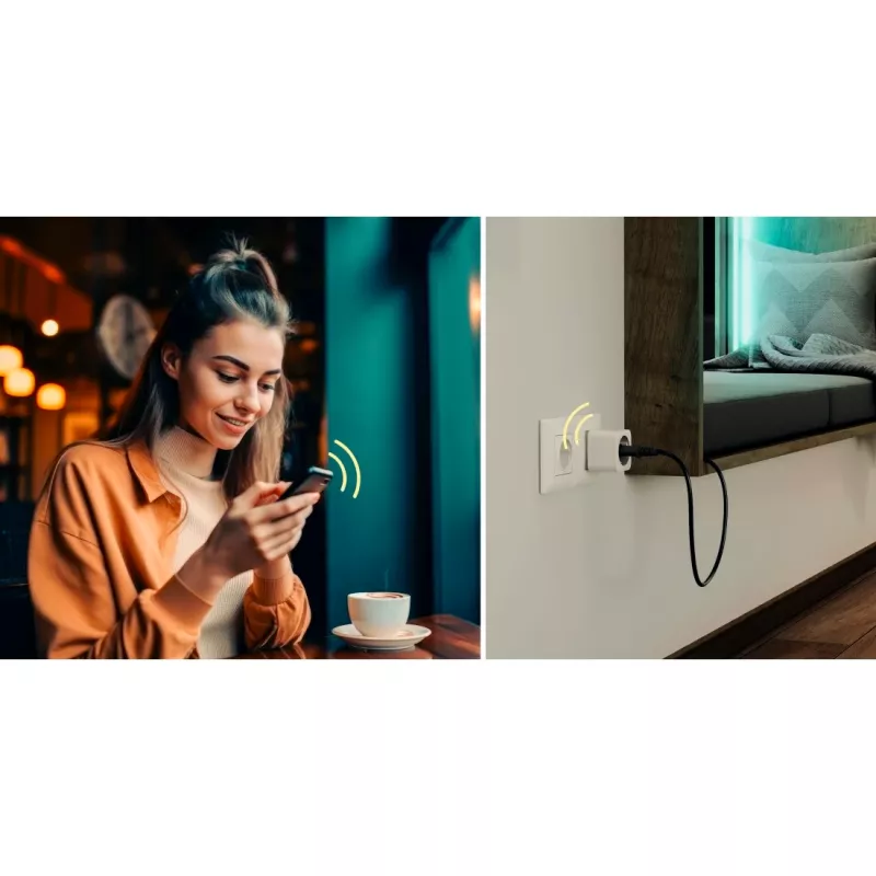 Išmanusis kištukas Hama 00176654 3680 W Vidinė belaidė Wi-Fi Balta