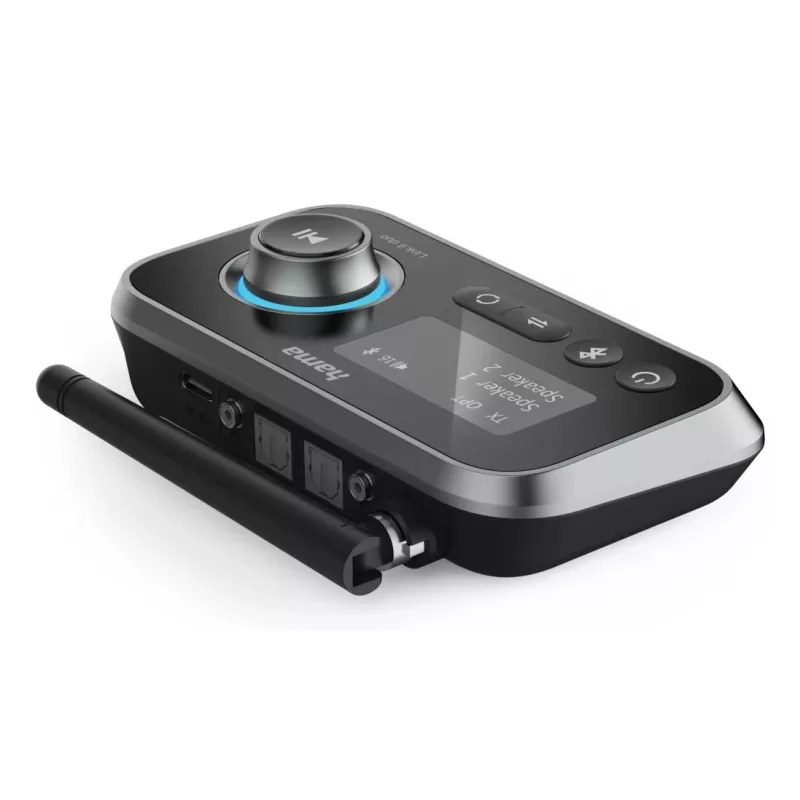 Belaidis garso siųstuvas/imtuvas HAMA Link.it duo 3,5 mm, Bluetooth, 10 m atstumas, USB maitinimas, juodas