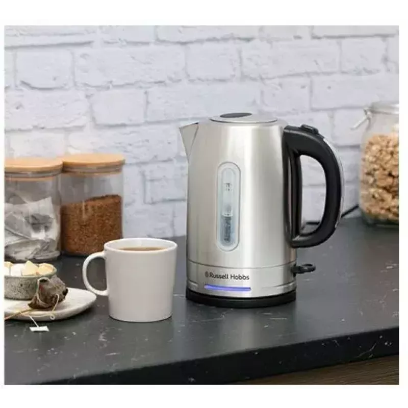 Elektrinis virdulys Russell Hobbs 1.7 L 2400 W nerūdijantis plienas, vandens lygio indikatorius, 360° pagrindas