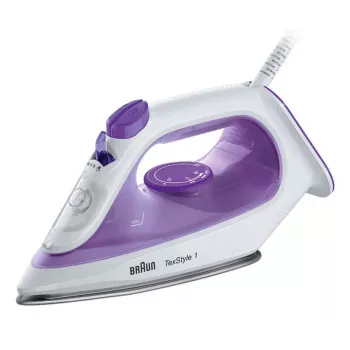 Braun TexStyle 1 SI 1080.VI garinis lygintuvas su SuperCeramic padu, 2000 W, juodai violetinis