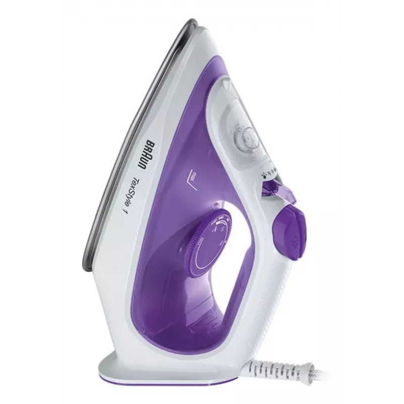 Braun TexStyle 1 SI 1080.VI garinis lygintuvas su SuperCeramic padu, 2000 W, juodai violetinis