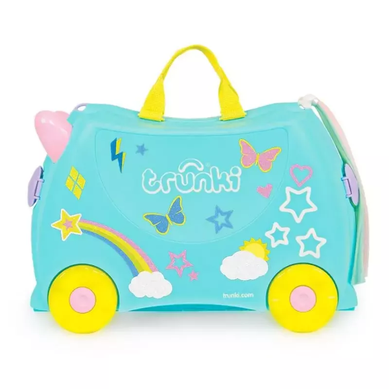 Trunki Una the Unicorn vaikiškas lagaminas 18L rožinė/turkio/geltona