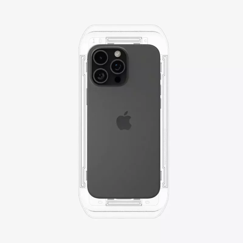 Apsauginis stiklas Spigen GLAS.tR EZ Fit Apple iPhone 16 Pro grūdintas stiklas skaidrus 2 vnt.