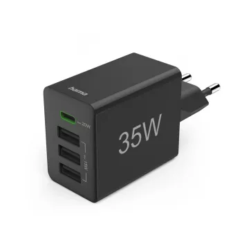 Hama 00201990 sieninis greitasis USB-C įkroviklis 35 W, juodas