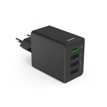 Hama 00201990 sieninis greitasis USB-C įkroviklis 35 W, juodas