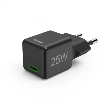 Hama 00201985 sieninis greitkroviklis 25 W USB-C juodas