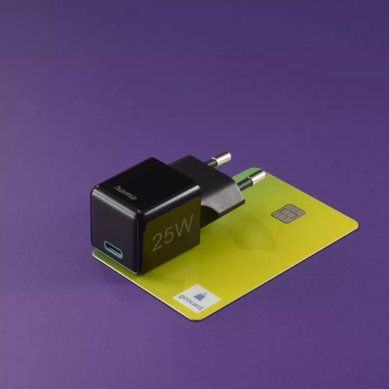 Hama 00201985 sieninis greitkroviklis 25 W USB-C juodas