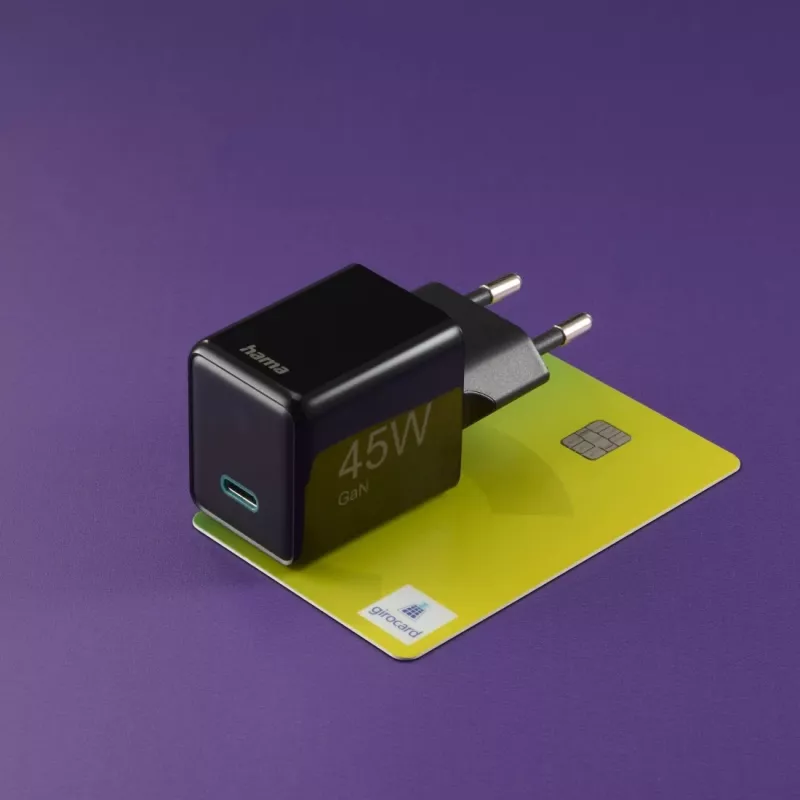 Hama 00201987 greitasis USB-C įkroviklis 45 W, juodas