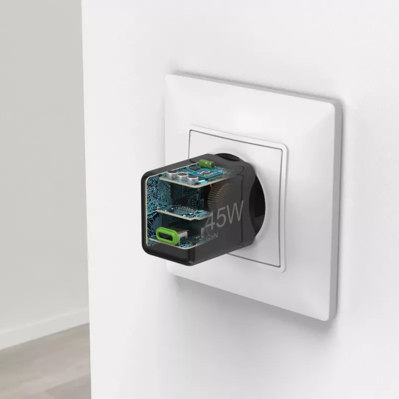 Hama 00201987 greitasis USB-C įkroviklis 45 W, juodas