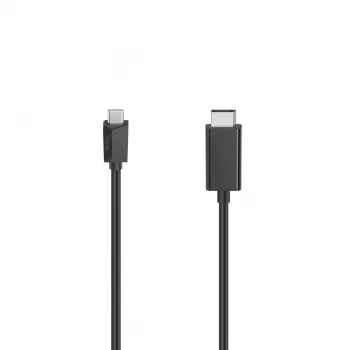 Hama 00200717 vaizdo kabelio adapteris 1,5 m USB Type-C DisplayPort juodas