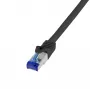 Tinklo kabelis LogiLink C6A033S RJ-45 Cat6a 1 m Juoda