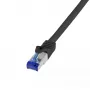 Tinklo kabelis LogiLink C6A043S RJ-45 Cat6a 1,5 m Juodas