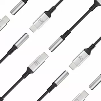 USB-C į 3,5 mm adapterinis kabelis 3MK 3,5 mm 1 vnt.