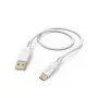Hama Flexible USB kabelis USB 2.0 1,5 m USB A USB C baltas