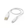 Hama Flexible Cable 1,5 m Baltas Lightning – USB A 2,4 A lankstus laidas